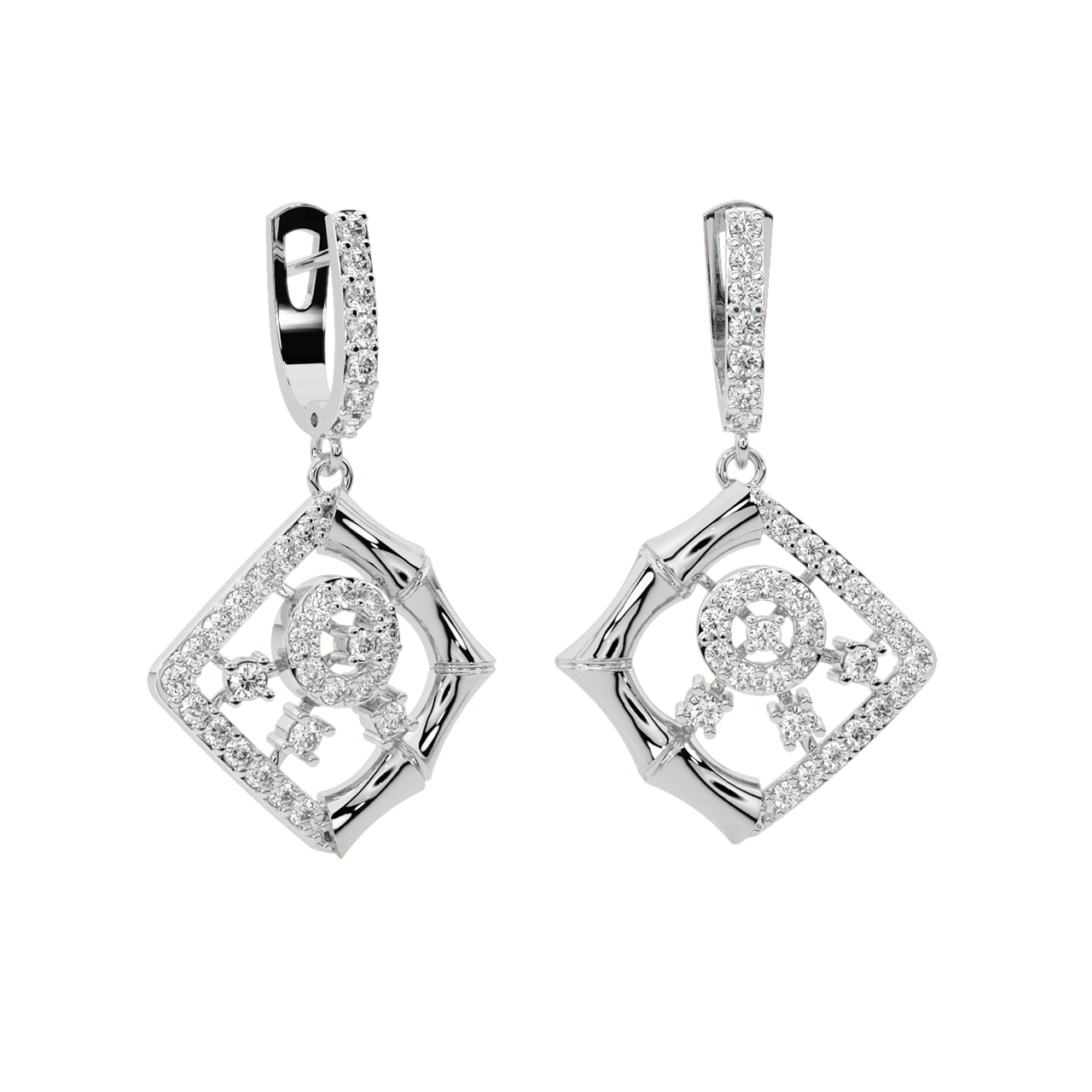 Arin Round Diamond Earrings